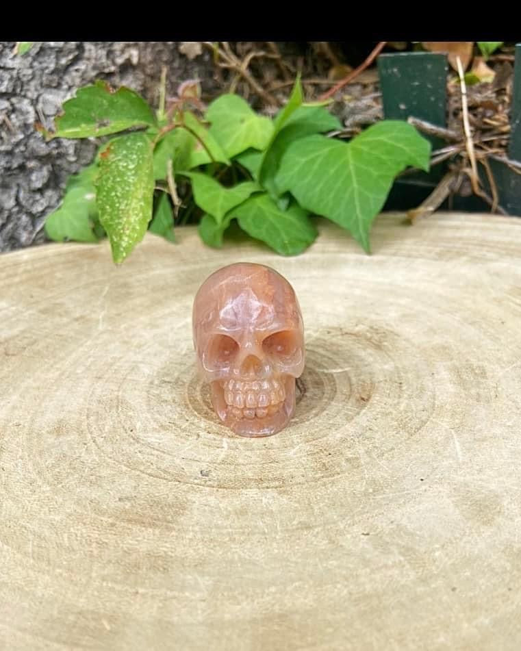 Pink Aventurine Skull