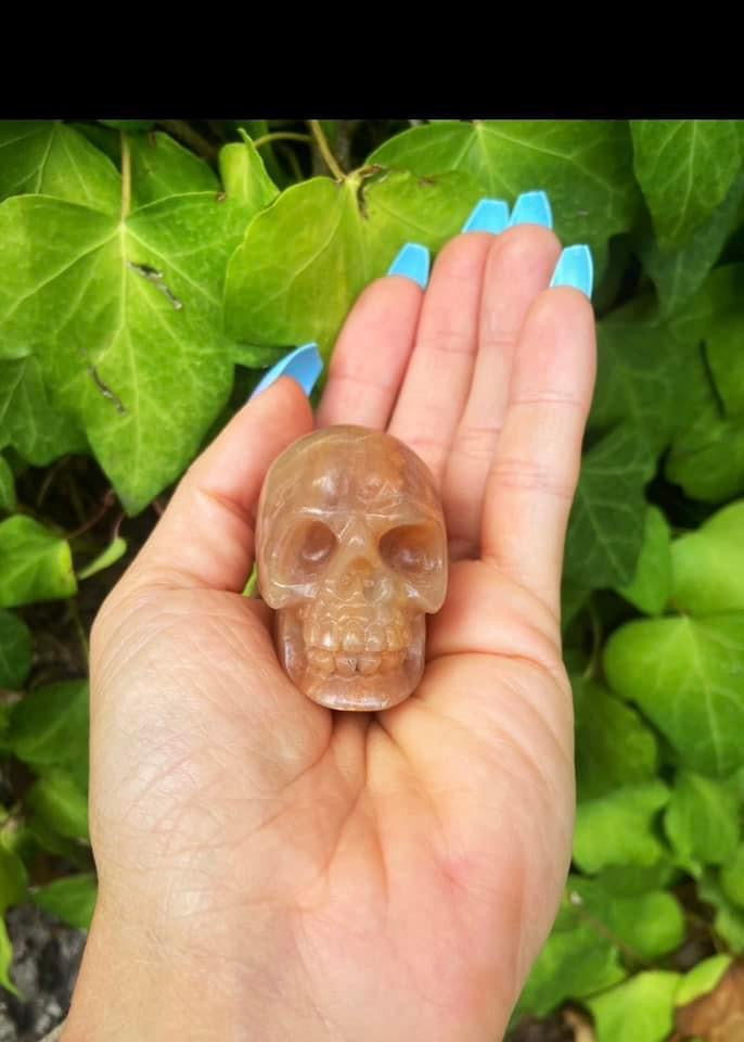 Pink Aventurine Skull