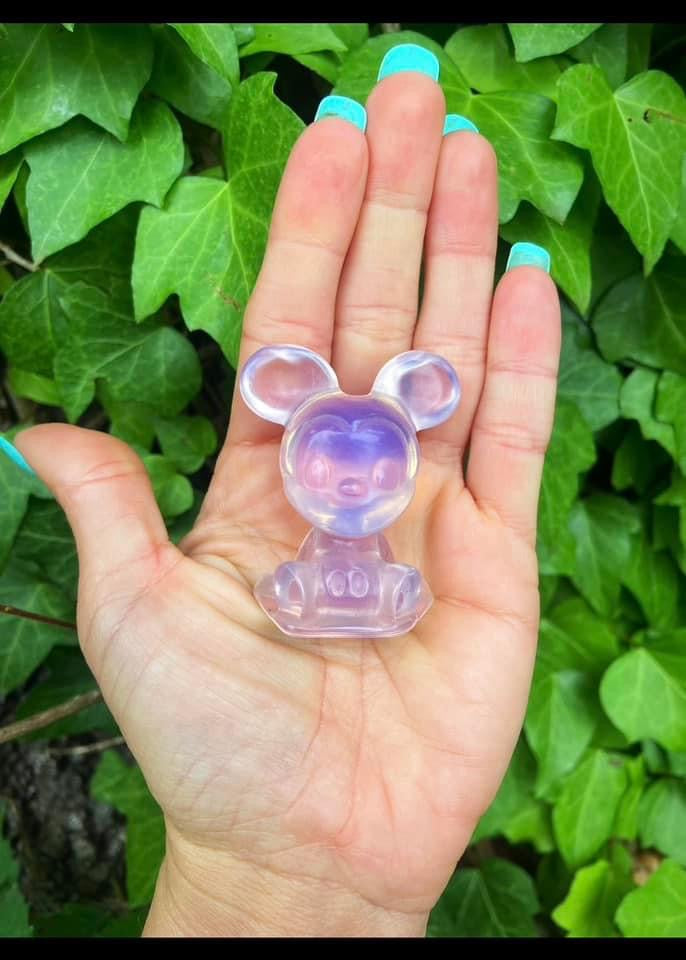 Pink Opalite Mickey