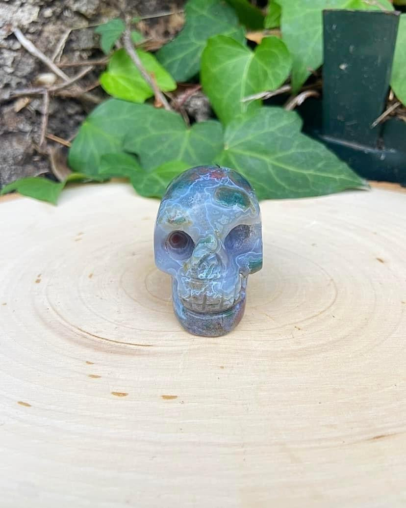 Ocean Jasper Skull