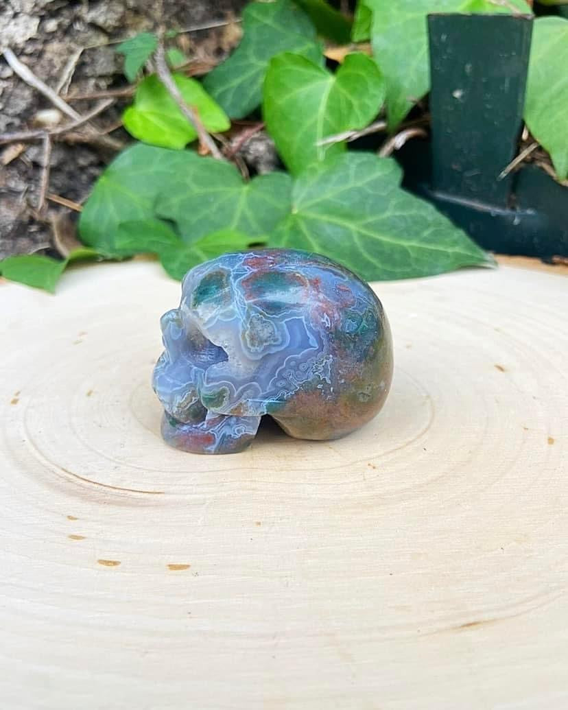 Ocean Jasper Skull