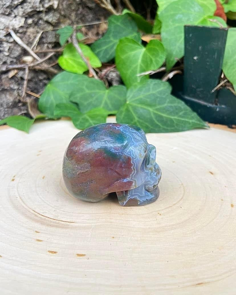 Ocean Jasper Skull