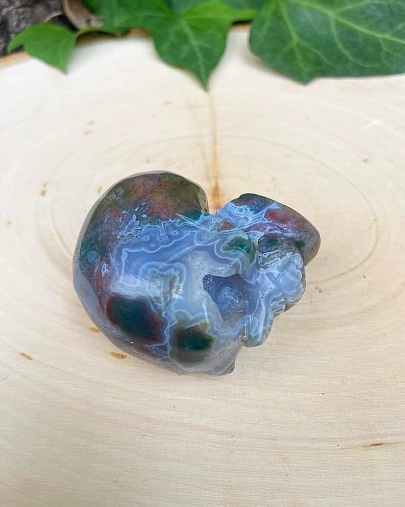 Ocean Jasper Skull