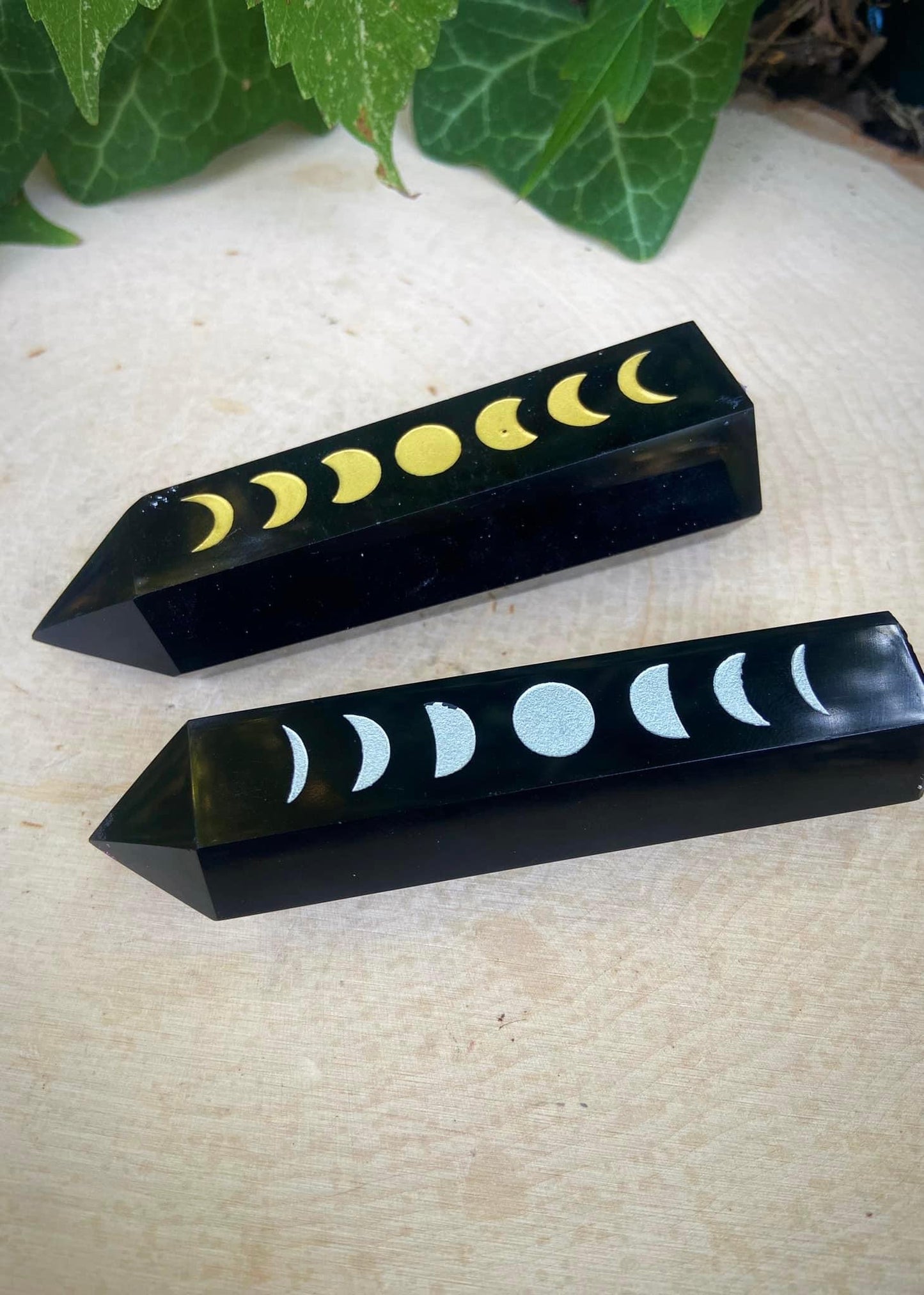 Black Obsidian Moon Phase Towers