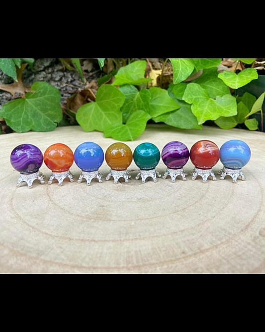 Dyed Agate Mini Spheres