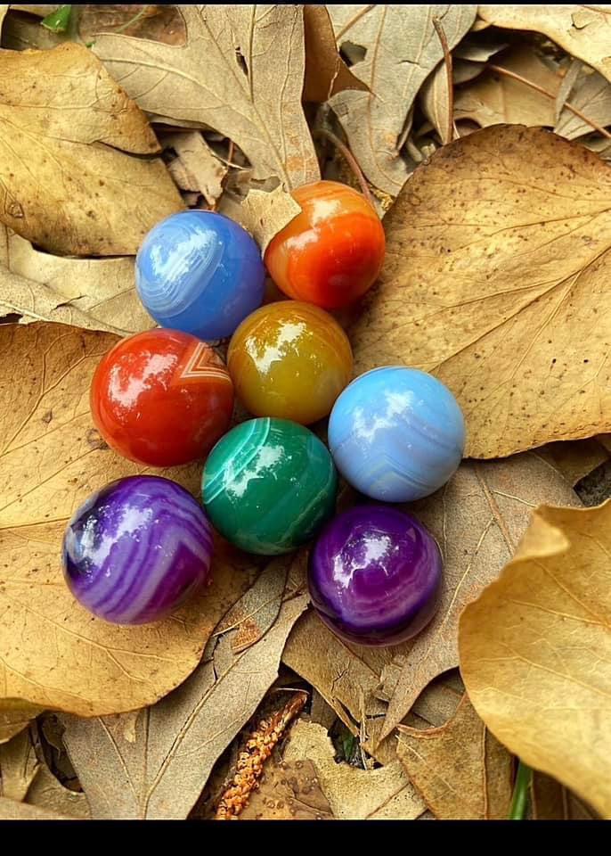 Dyed Agate Mini Spheres