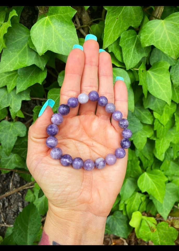 Lepidolite Bracelets 10mm