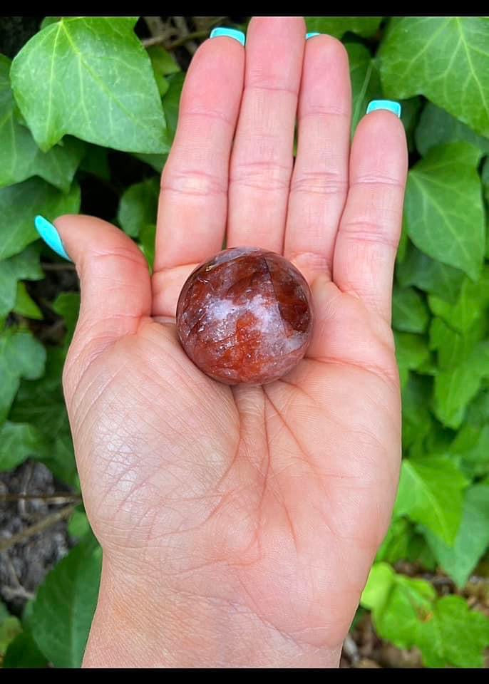 Mini Fire Quartz Sphere