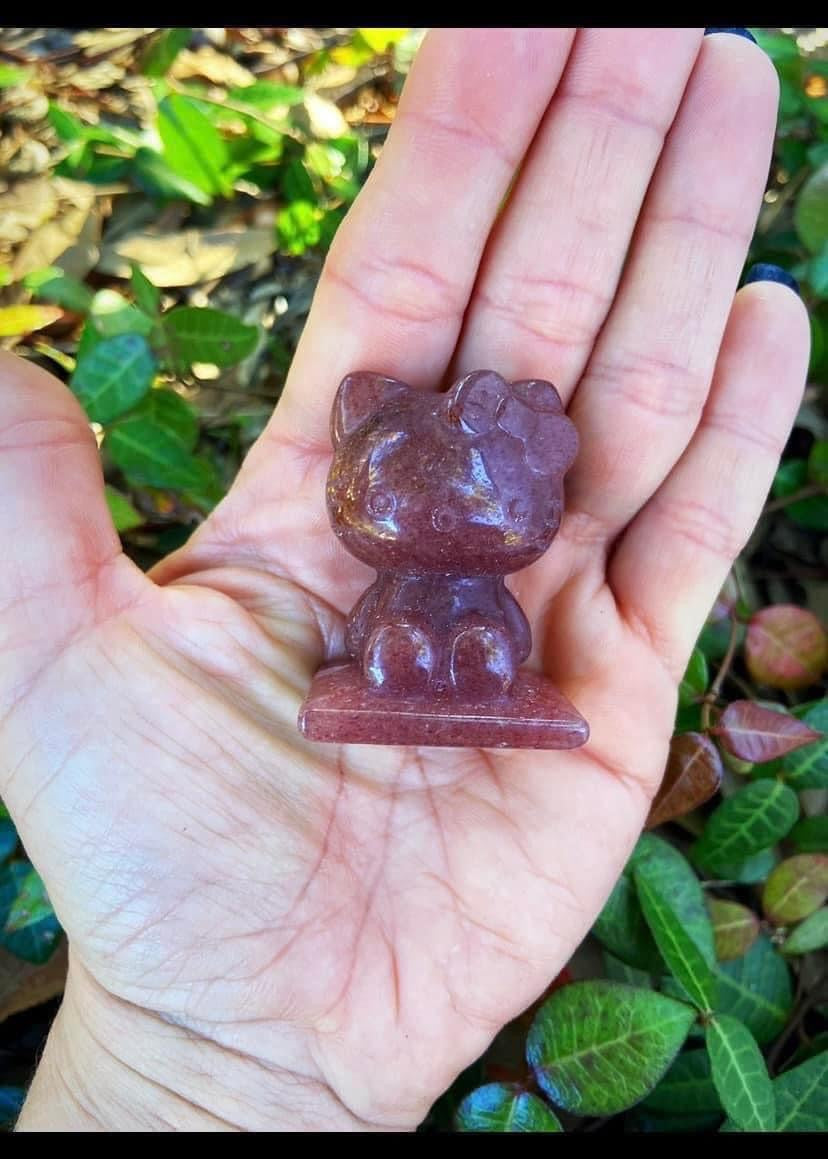 Strawberry Quartz Kitty