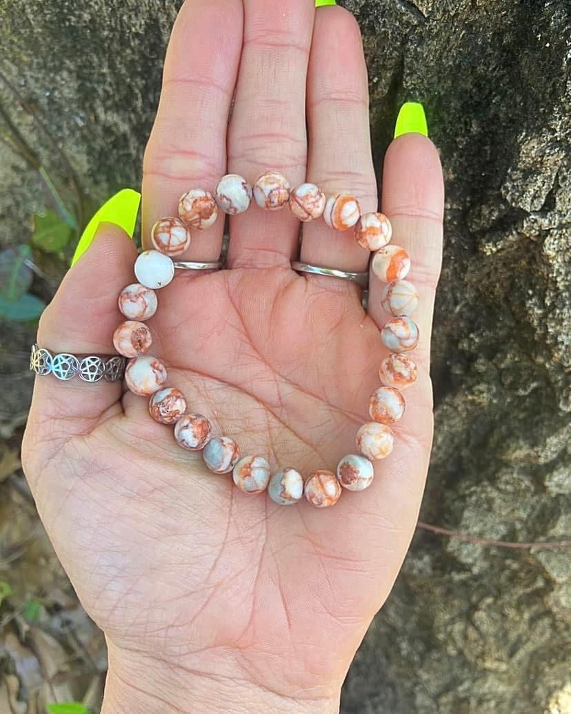 Red Vein Jasper Bracelets 8mm