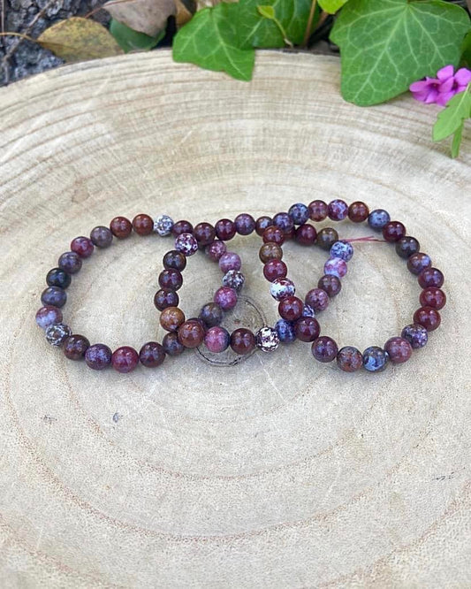 Red Ocean Jasper Bracelets 8mm