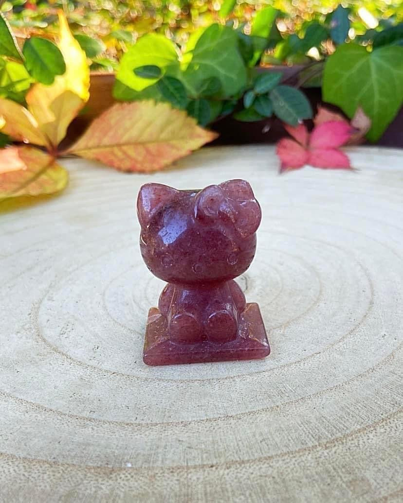 Strawberry Quartz Kitty