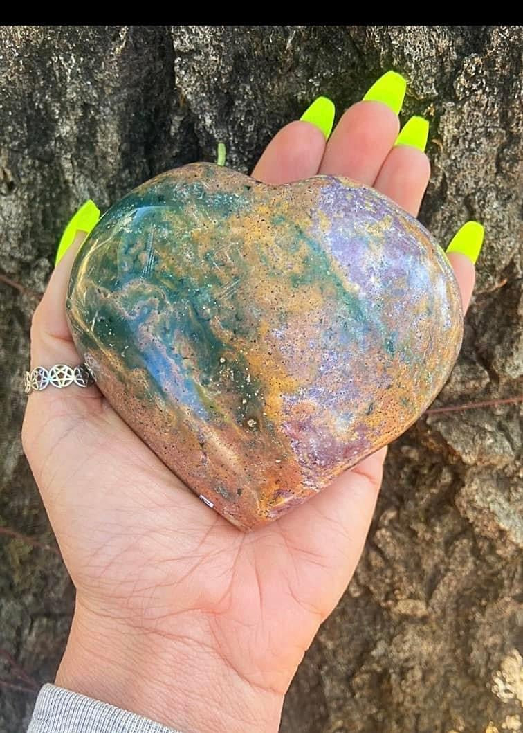 Ocean Jasper Heart