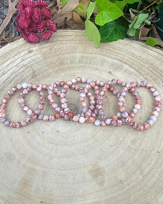 Red Vein Jasper Bracelets 8mm