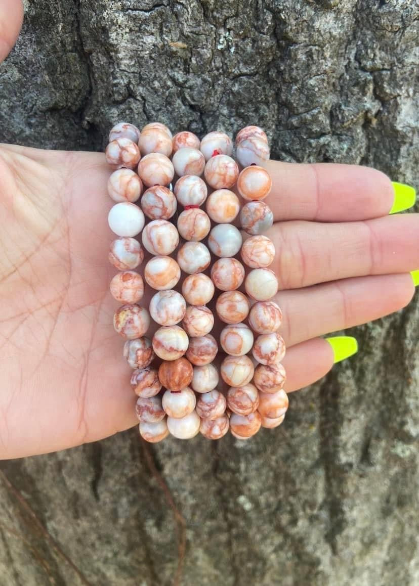 Red Vein Jasper Bracelets 8mm