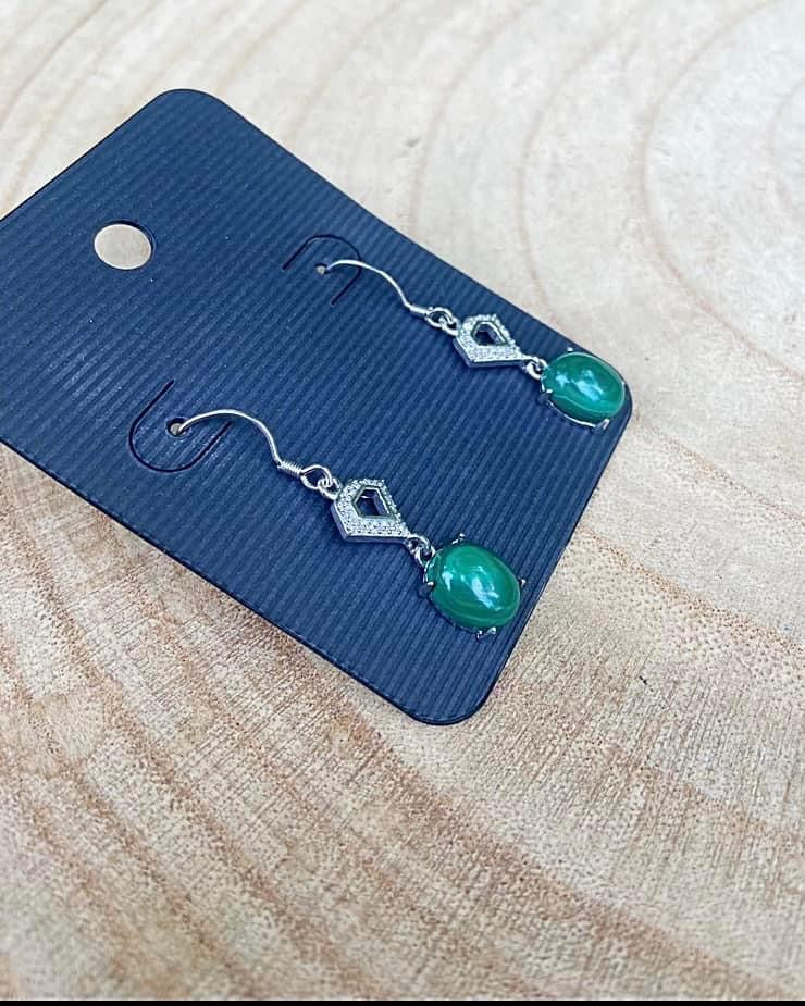 Malachite Earrings