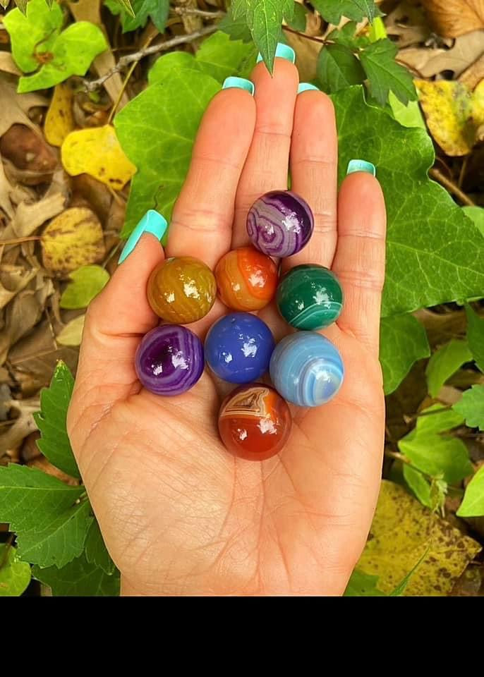 Dyed Agate Mini Spheres