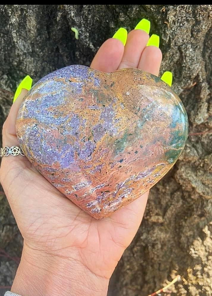 Ocean Jasper Heart