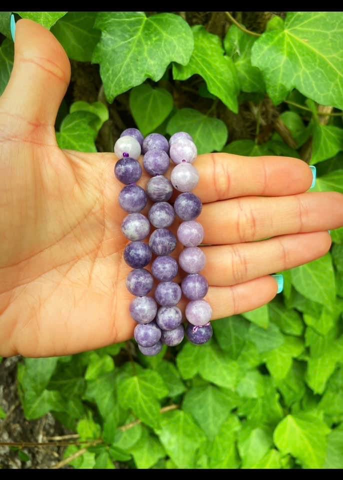 Lepidolite Bracelets 10mm