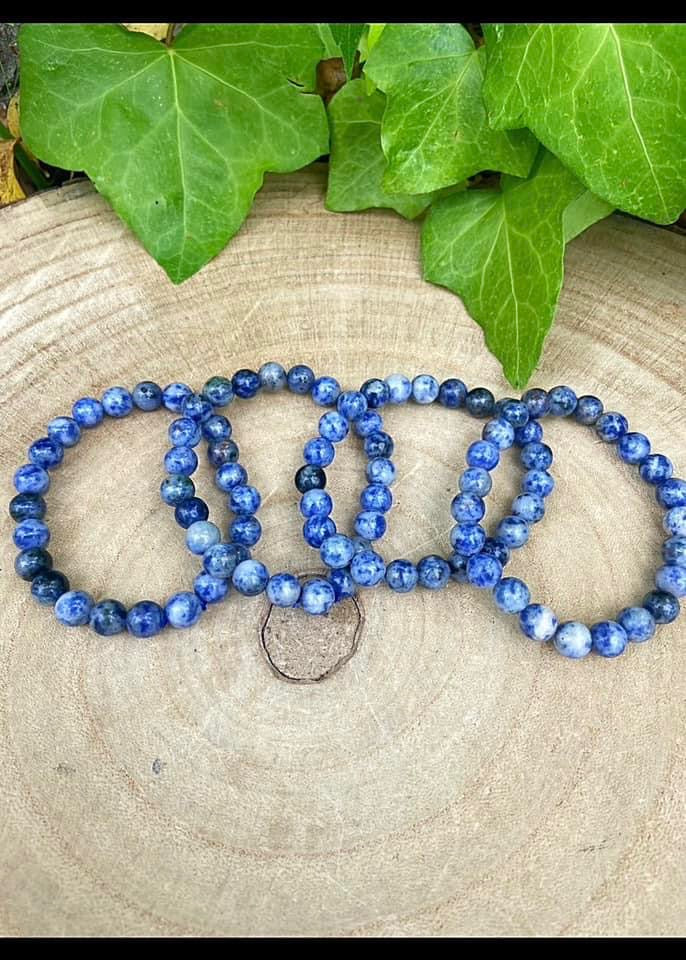 Blue Spot Jasper Bracelets 8mm