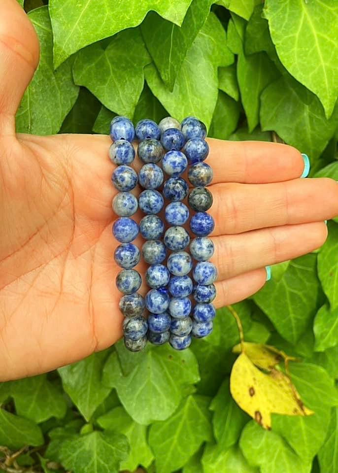 Blue Spot Jasper Bracelets 8mm