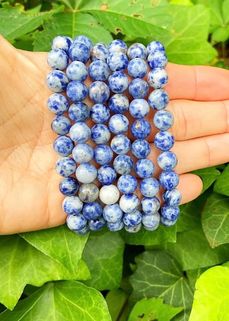 Blue Spot Jasper Bracelets 8mm