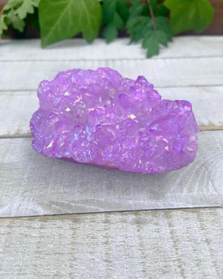 Purple Aura Quartz Cluster