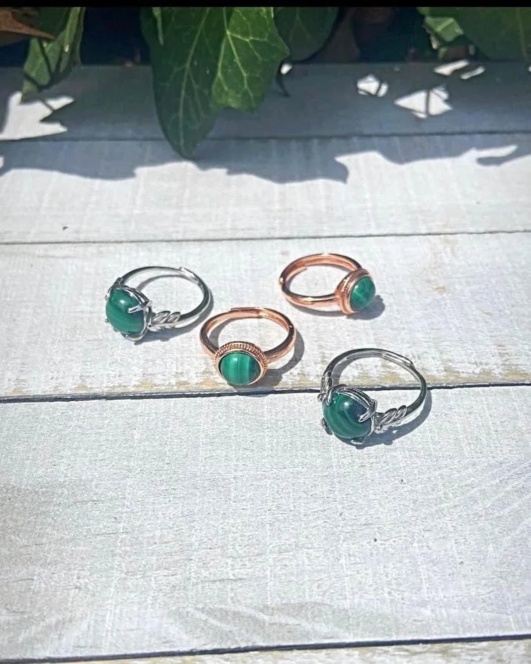 Malachite Rings