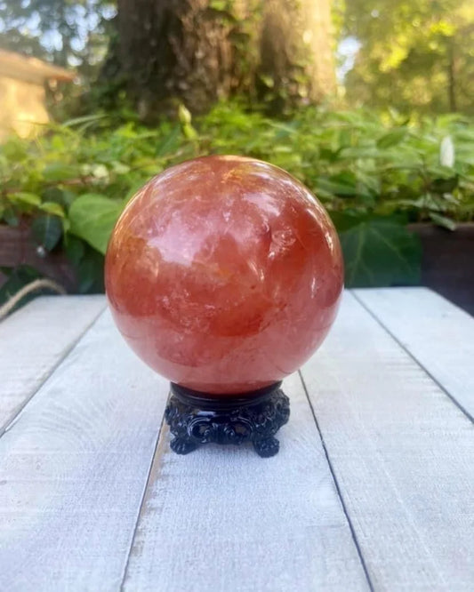 Fire Quartz Sphere