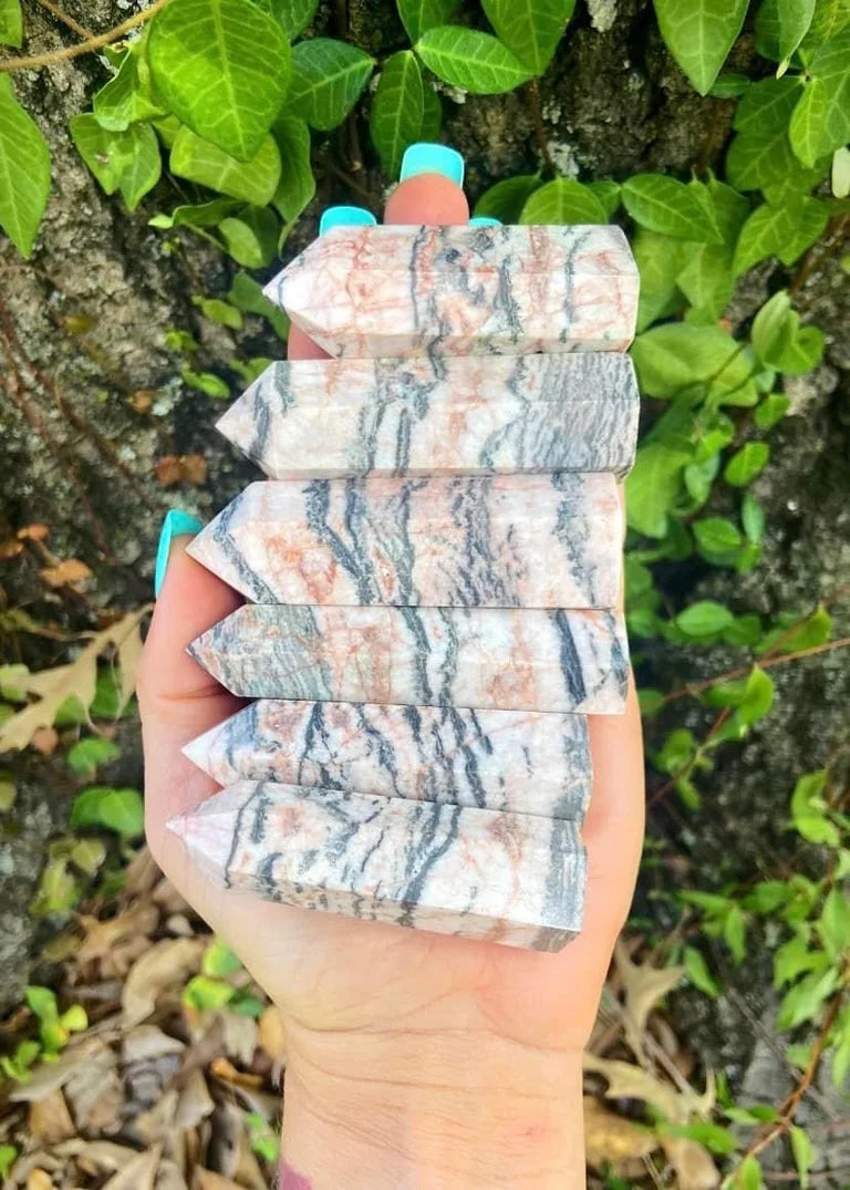 Pink Zebra Jasper Towers