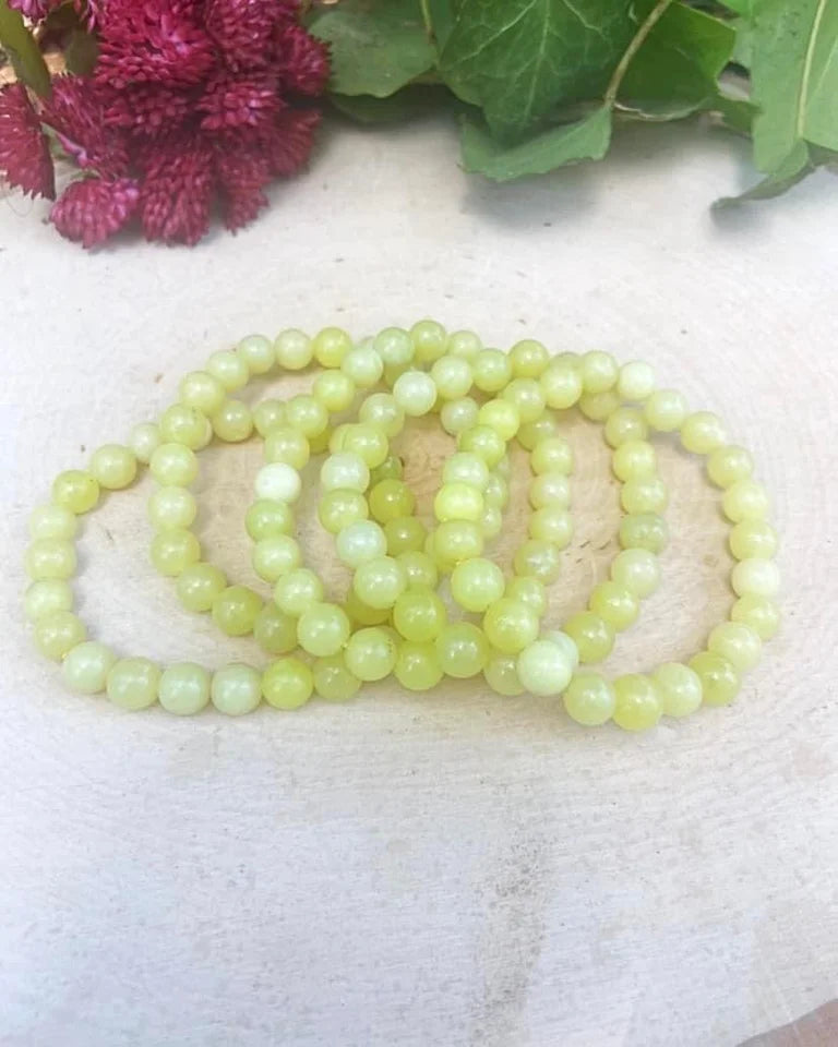 Lemon Jade Bracelets 8mm