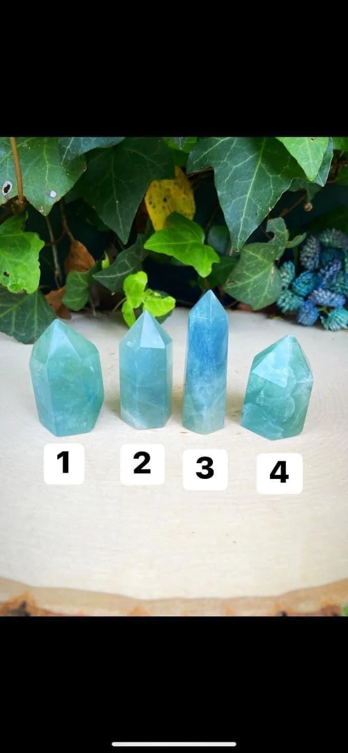 Blue Fluorite Points