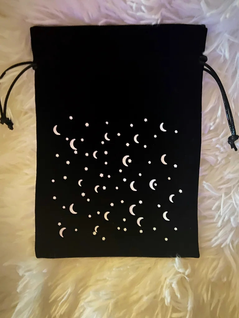 Black Velvet Drawstring Bags