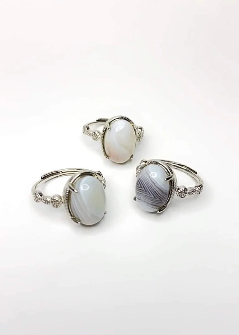 Banded Agate Rings