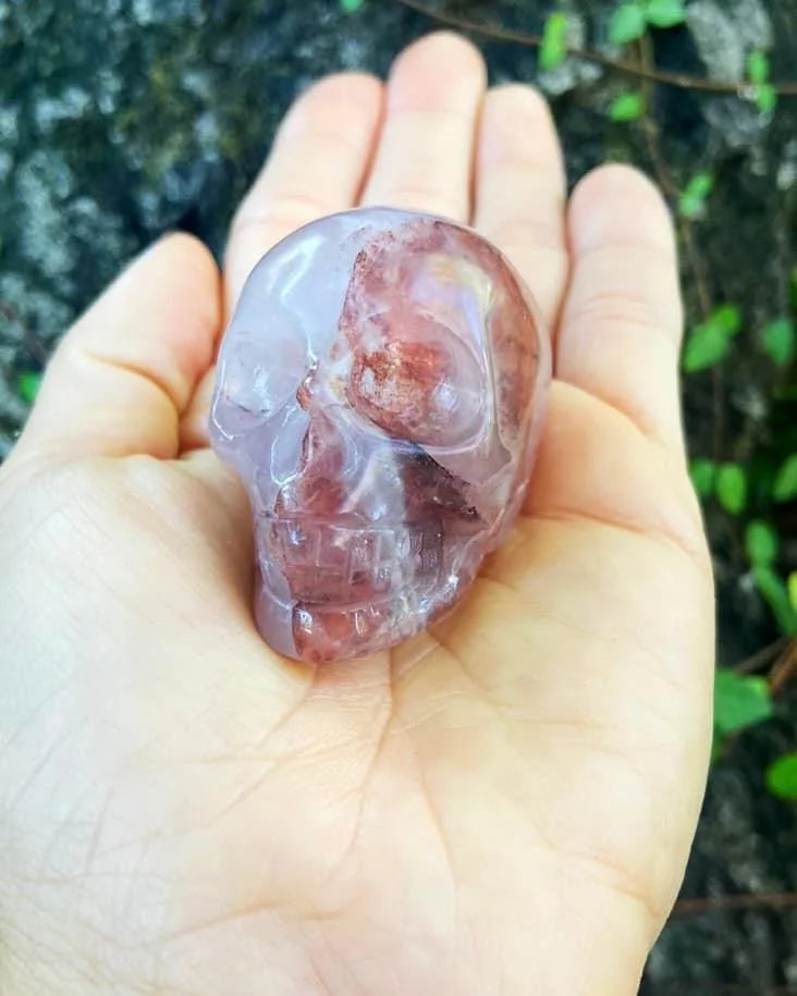 Fire Quartz Skull