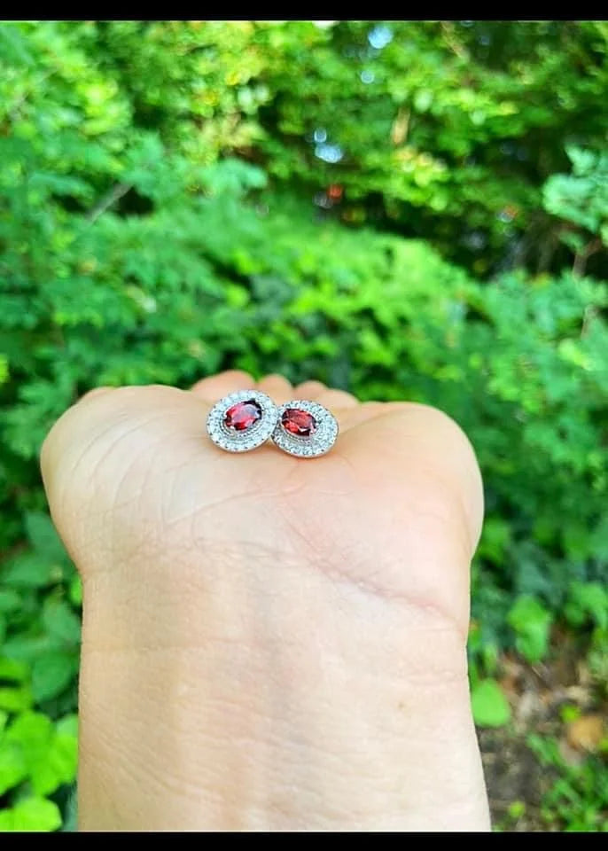 Garnet Earrings