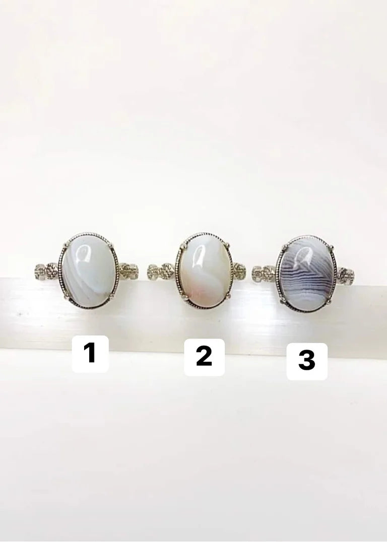 Banded Agate Rings