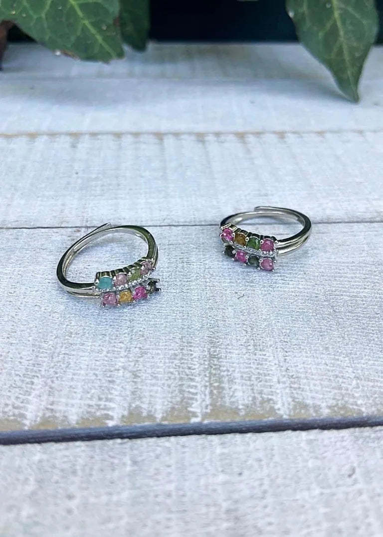 Mixed Tourmaline Rings