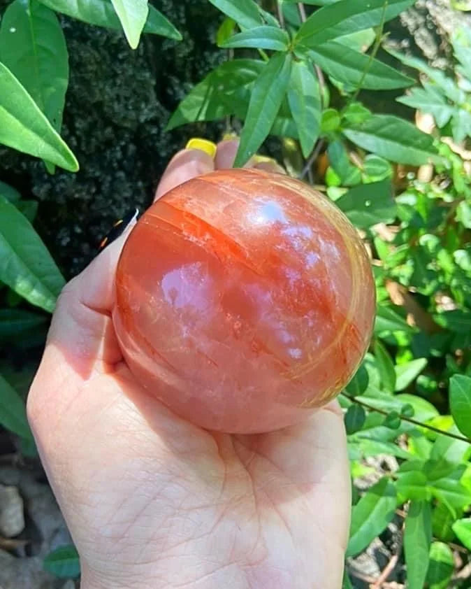 Fire Quartz Sphere