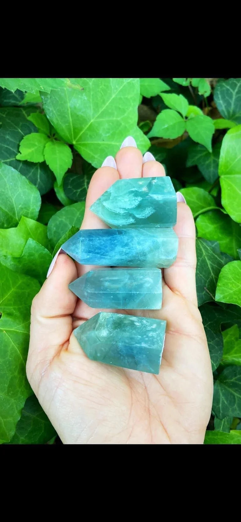 Blue Fluorite Points