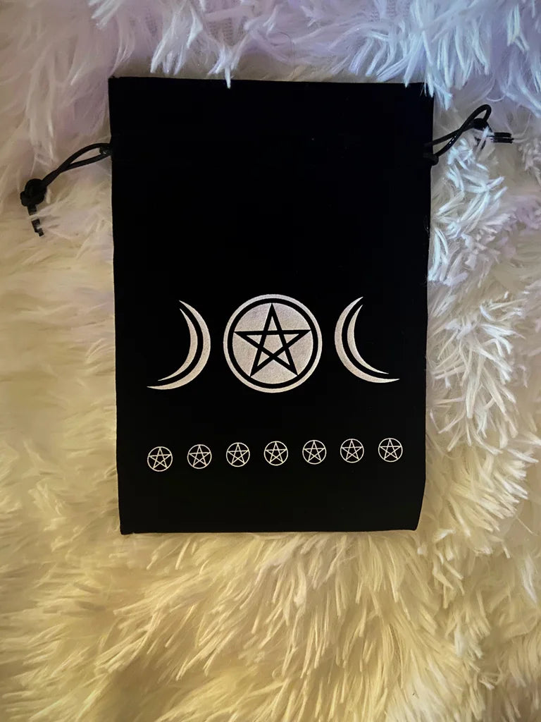 Black Velvet Drawstring Bags