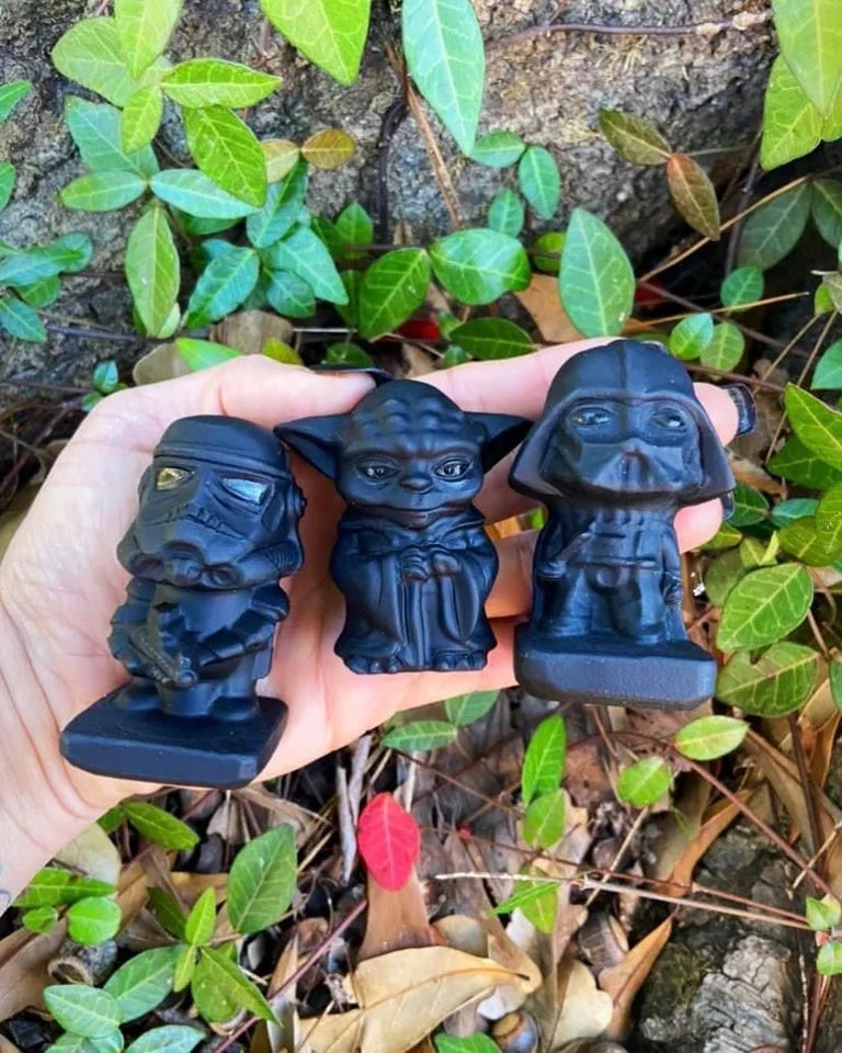 Black Obsidian Star Wars Carvings