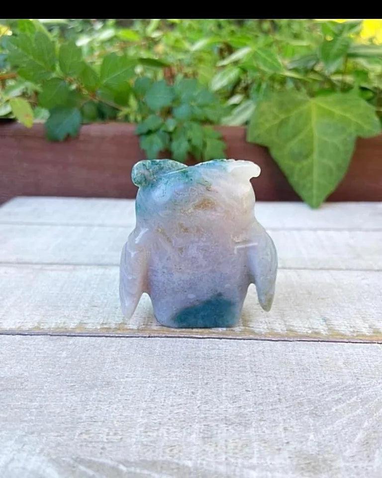 Moss Agate Owl