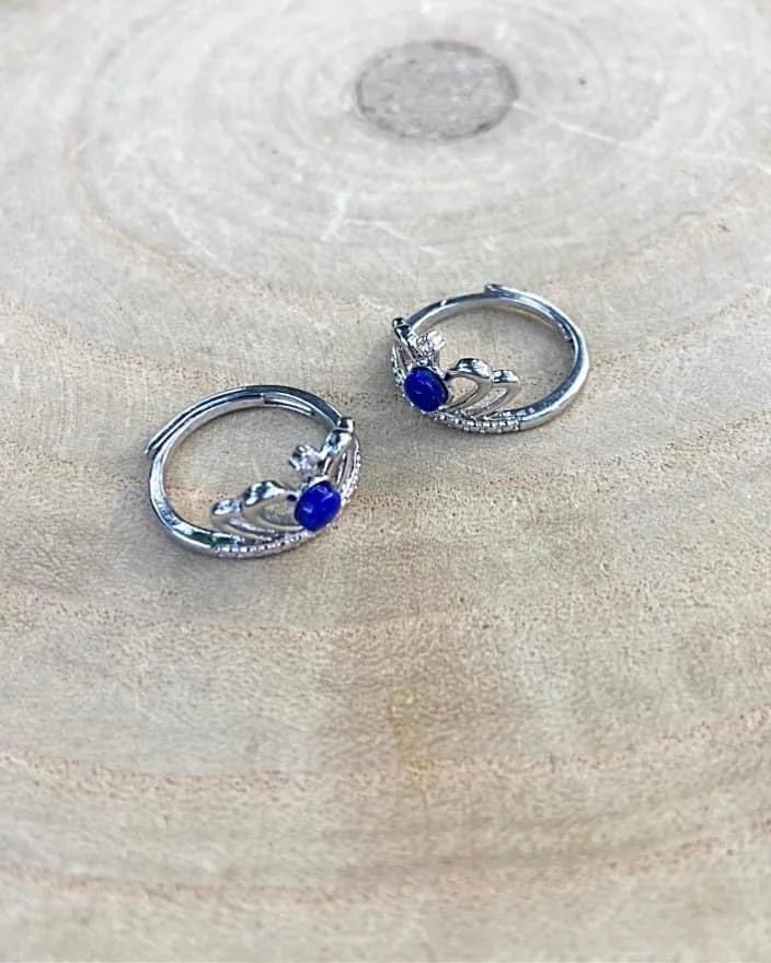 Lapis Lazuli Crown Rings