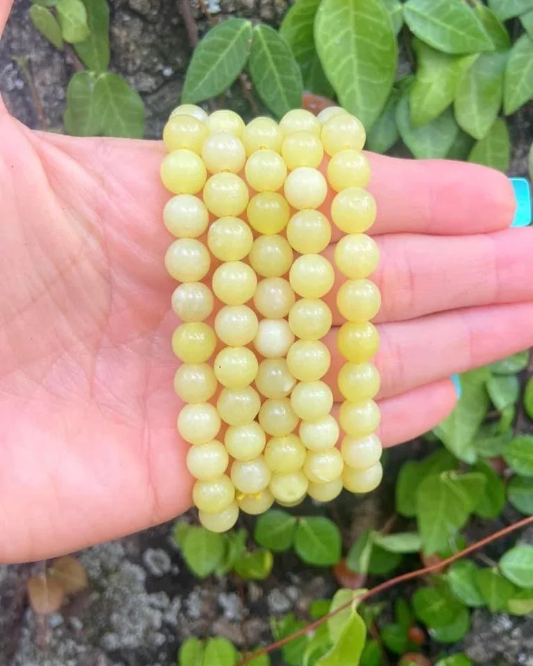 Lemon Jade Bracelets 8mm