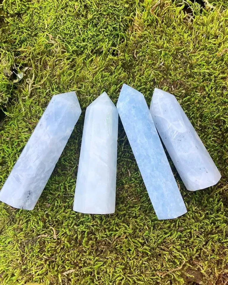 Blue Calcite Towers