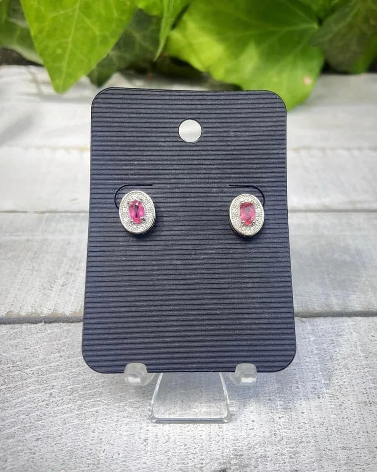 Pink Tourmaline Earrings