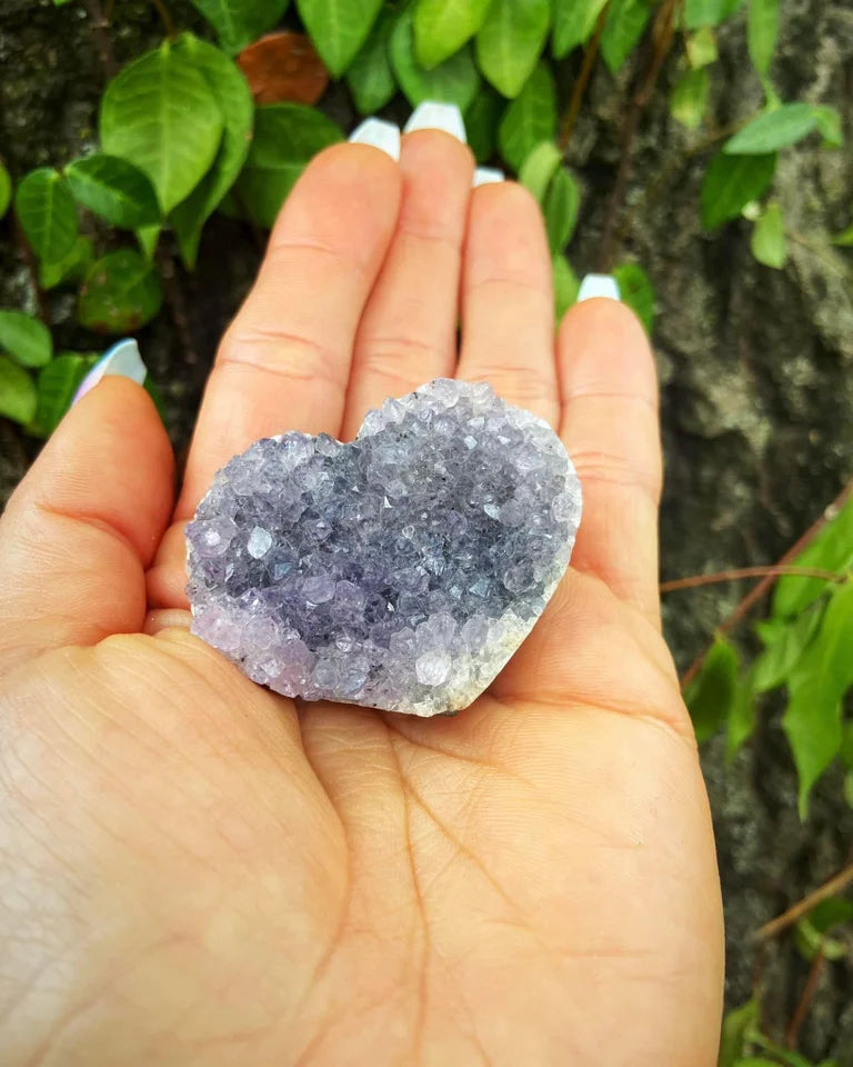 Amethyst Geode Heart