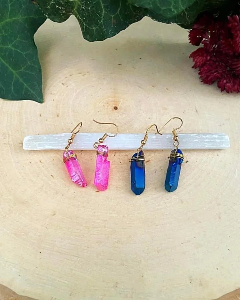 Aura Quartz Earrings