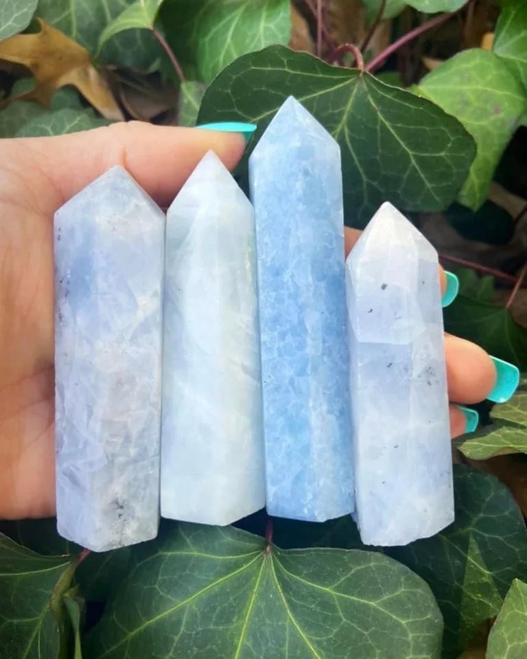 Blue Calcite Towers